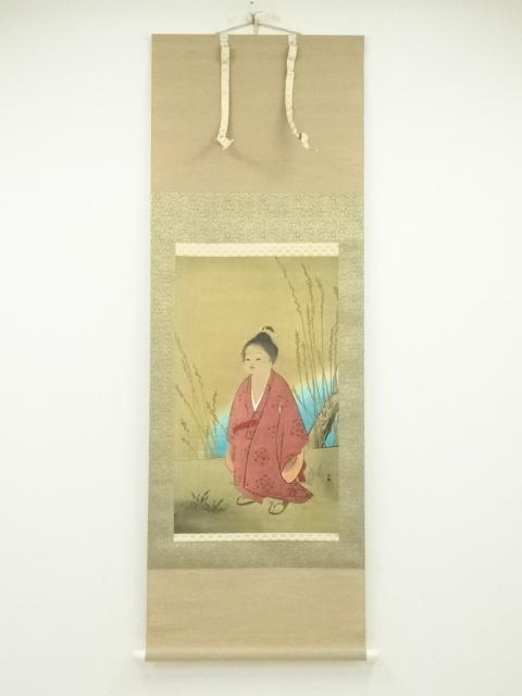 JAPANESE HANGING SCROLL / PRINTED / TAIKAN YOKOYAMA 